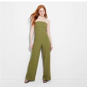 Women's Wide Leg Tube Jumpsuit - Wild
Fable™ Olive Green size XS